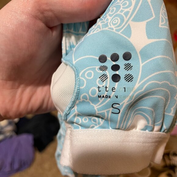 Title Nine Cirque De La Vie Blue Floral Strappy Criss Cross Back Dress Twiggy - Picture 10 of 13